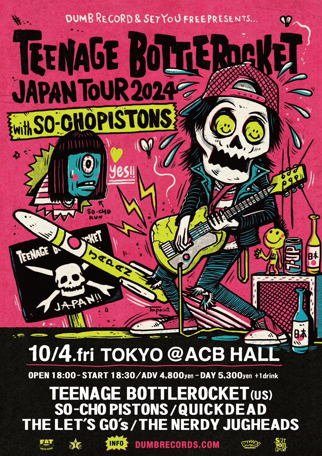 TEENAGE BOTTLEROCKET JAPAN TOUR 2024 with SO-CHO PISTONS